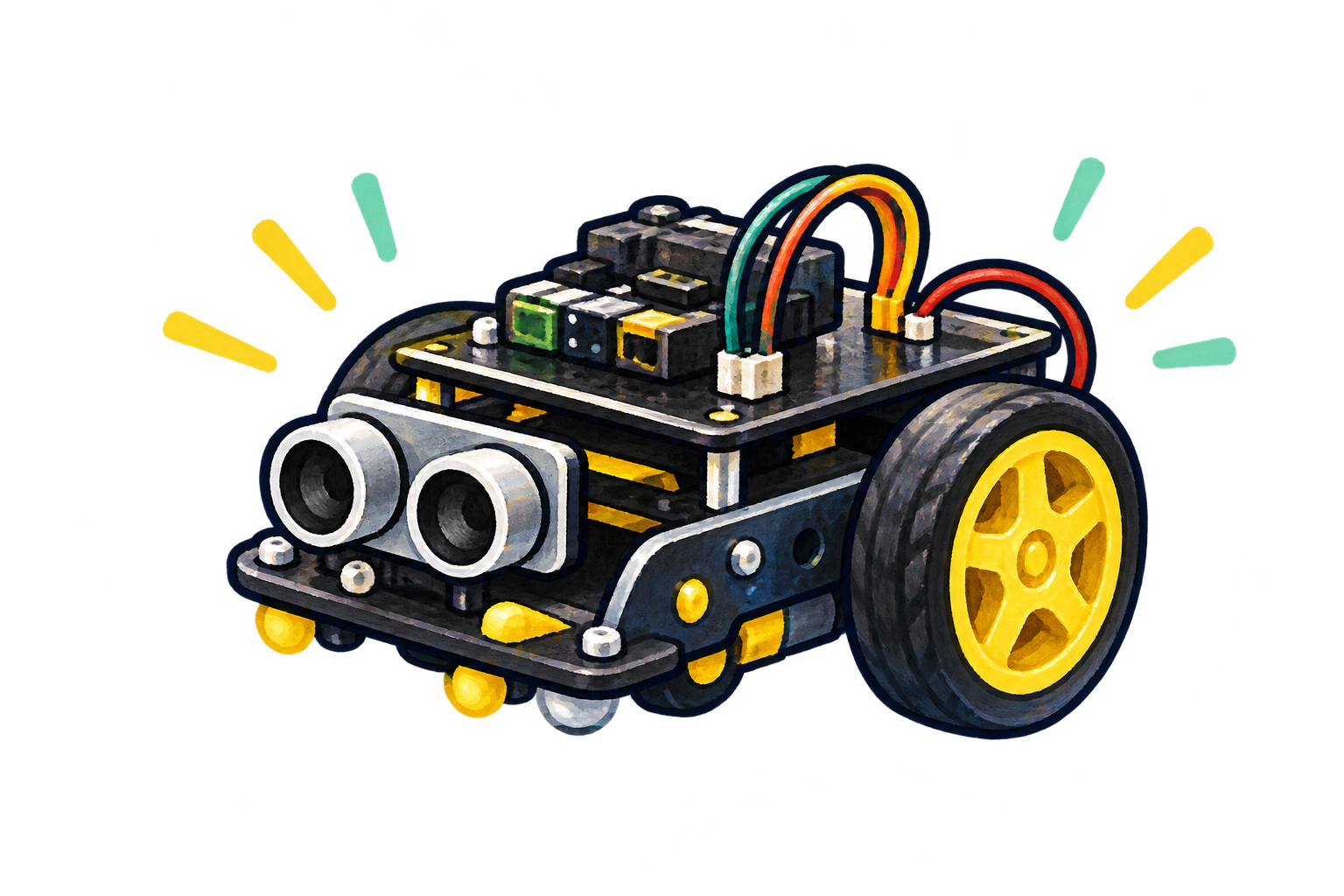 ロボットづくりのイメージイラスト